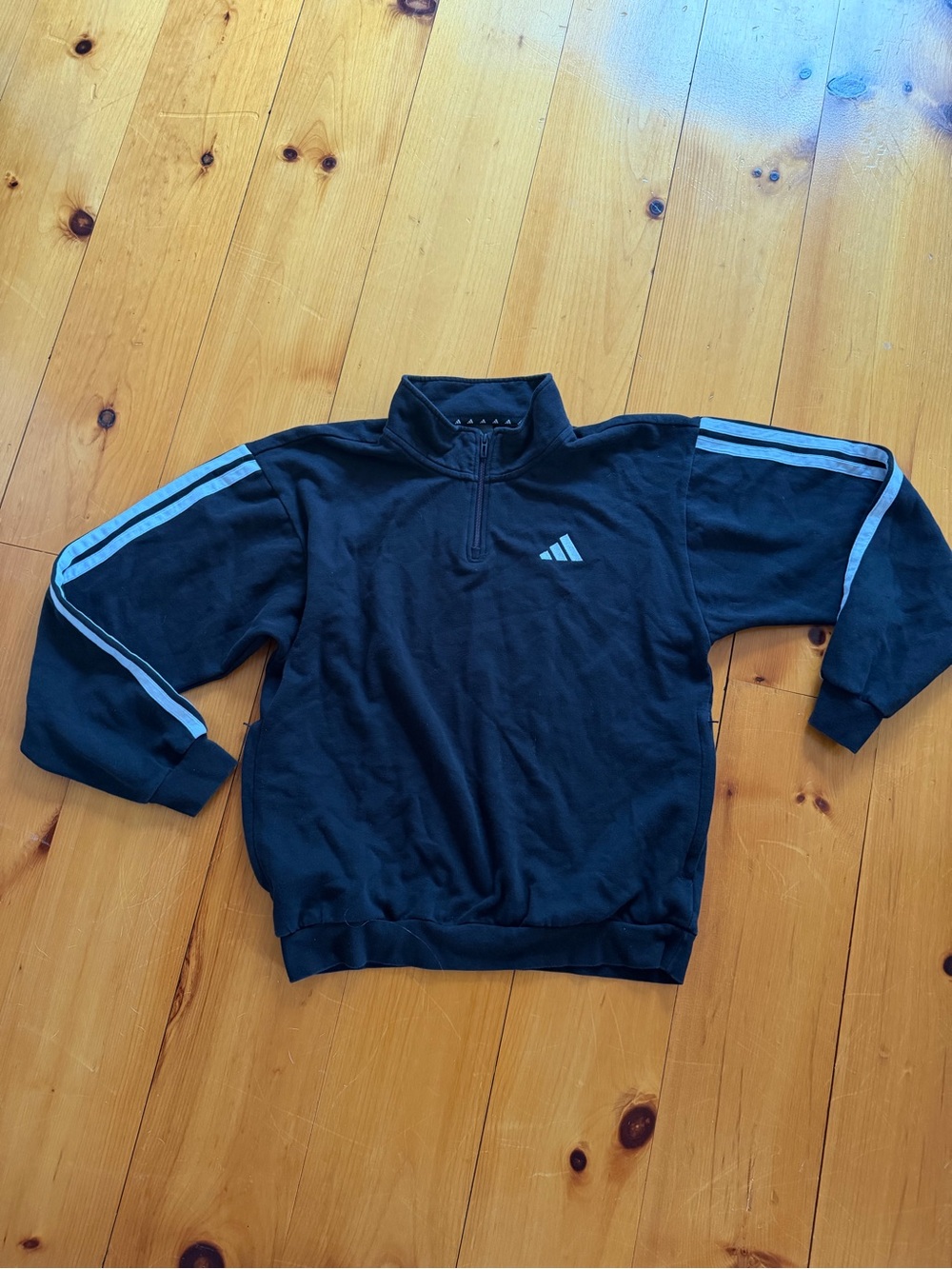 adidas Black Zip-Up Sweater